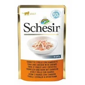 Schesir Žepek za mačke Adult tuna/piščanec/škampi 50g