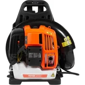 VEVOR Nahrbtnik za pihanje listja 450x1550x500 mm Bencinski 52CC 137L rezervoar za gorivo