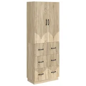 Vidaxl Set omar 2 szt. Sonoma hrast 66 x 34,5 x 87 cm Inženirski les