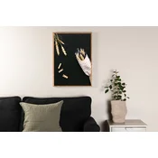 Venture Design Plakat Cvetje na mizi 50x70 cm Črna