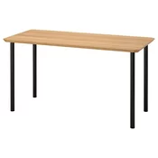 ANFALLARE / ADILS Radni sto, bambus/crna, 140x65 cm