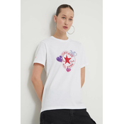 Pamucna majica Converse za žene, boja: bijela