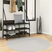 Tepih HUARTE kratkih vlakana mekani i perivi sivi O 120 cm