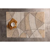Venture Design Kopalniška preproga Loui 60x90 cm slonokoščena