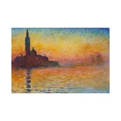 Canvas Slika na platnu Sunset In Venice-Claude Monet, 150 x 100 cm