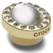 Crocs JIBBITZ TINY WHITE CIRCLE GEM, vložki za obutev, srebrna 10015198
