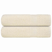 vidaXL vidaXL Kopalne brisače 2 kos krem 100x150 cm 360 gsm 100% bombaž, (21822778)