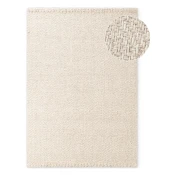 Kremno bela/slonokoščena ročno tkana preproga iz mešanice volne 200x290 cm Majoli – Elle Decoration