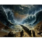 Norimpex - Puzzle Diamantova slika: Mojzesov prehod skozi morje 30x40cm - 1 - 39 kosov
