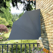 Sklopiva bocna tenda siva 140 x 140 cm