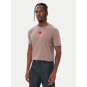 HUGO Majica Diragolino212 50447978 Rjava Regular Fit