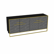 HANAH HOME Komoda Polka Black