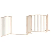 Ograda za pse z vrati zložljiva 10 panelov 800 cm topolovina - vidaXL - Rjava - 18.5 - 80 x 90 x 2 cm - 2025-vidaXL