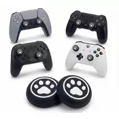 Mačje tačke par silikonskih kapic črne barve za PS5 & PS4 & XBOX & Switch Pro