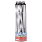 Olovka u boji Apli - Jumbo Metallic, srebrnasta