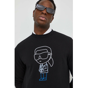 Karl Lagerfeld Sweater majica, bež / svijetloplava / crna