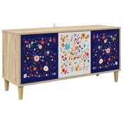 vidaXL TV omarica MAINZ 102 x 33 x 50 cm Sonoma Inženirski les