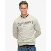 Superdry za moške. M2013709A Mikina Surplus v bež barvi (XXL), Priložnostno, Bombaž
