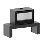 Hitze Cubo CF800 - standard (črni šamot, ohišje 4mm)