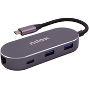 Nilox MINI DOCKING STAT HDMI 3USB PD ETH USB Tip-C
