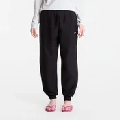 Superge Nike Studio Fleece Heavyweight Womens Oversized High-Rise Joggers Total Black/ Sail XL