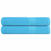 vidaXL Brisače 2 kos turkizna 100x200 cm 360 gsm 100% bombaž