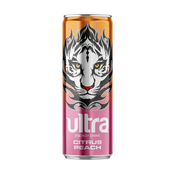 Ultra Energy Citrus Peach Gazirani sok, 0.25L