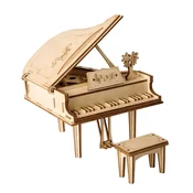 Robotime Grand Piano, Lesena 3D sestavljanka, (TG402)