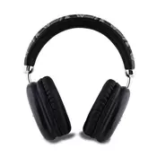 Bluetooth Over-Ear slušalke Guess Metallic Script Logo BT 5.3 z 32h baterijo in IPX4 vodoodpornostjo - black