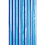 Zavesa za prho, 180 x 180 cm, vinil, modra, črte - 10
