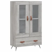 MAISON CHIC Visoka omara - Komoda - Predalnik siva sonoma 69,5x31x115 cm inženirski les, (21719362)