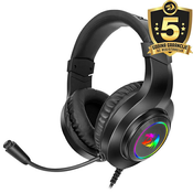 Slušalice Redragon Hylas H260 RGB, žicane, gaming, mikrofon, over-ear, PC, PS4, PS5, Xbox, Switch, crne 6950376772312