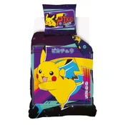 Carbotex Posteljnina Pokemon Pikachu 140x200 70x90 bombažna licencirana