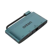 Dock stanica 6u1 sa HDMI 4K 30Hz + VGA 2K 60Hz +Ethernet RJ45 100Mbps