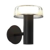 Zuma Line WT33111 - LED solarna zidna lampa BLUET LED/2,5W/2000mAh IP44 crna