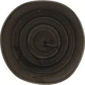 CHURCHILL Stonecast Iron Black plitev krožnik, organski, premer: 210 mm (12 kos)