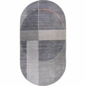 Sivi perivi tepih 120x180 cm Oval – Vitaus