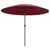 Vanjski suncobran s aluminijskim stupom 270 cm bordo
