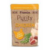 Fitmin cat Purity piščanec s srčki žepek 100g