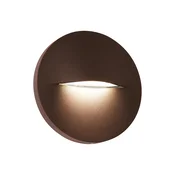 Viokef Zunanja stenska svetilka LED Vita, rjasto rjava, O 14 cm - Sodobni - Aluminij
