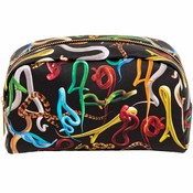 Kozmetična torbica TOILETPAPER SNAKES, 23 x 13 cm, črna, Seletti