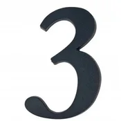 LOB Hišna številka 3 črna 19 cm