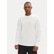 Champion Majica z dolgimi rokavi 221164 Bela Loose Fit