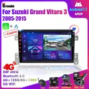For Suzuki Grand Vitara 3 2005-2015 Android 11 Car Radio Multimedia Player Navigation 2Din Stereo DVD Carplay Head Unit Audio 9”