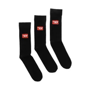 DIESEL Nogavice SKM-RAYTHREEPACK-R črna