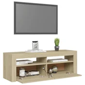 vidaXL vidaXL TV omarica z LED lučkami sonoma hrast 120x35x40 cm, (20620799)