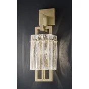 Casa Padrino luxury wall lamp brass 15.5 x 13 x H. 45 cm - Metal wall lamp with glass lampshade - Luxury wall lights - Luxury quality - Made in Italy