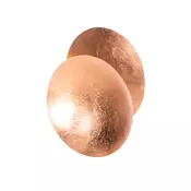 Moderna bakrena okrogla stenska svetilka 20 cm - Sunrise