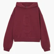 Cropp - Športni pulover z aplikacijo - maroon