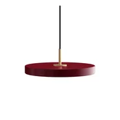 Rdeča kovinska LED zatemnitvena viseča svetilka s kovinskim senčilom o 31 cm Asteria Plus – UMAGE